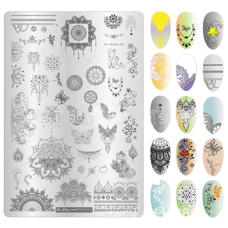 ANGNYA 1Pcs Christmas Halloween ZJOY-PIUS Series Flower Nail Stamping Plates Nail Printing Stamping Template Nail Art Stencils
ANGNYA 1Pcs Christmas Halloween ZJOY-PIUS Series Flower Nail Stamping Plates Nail Printing Stamping Template Nail Art Stencils
