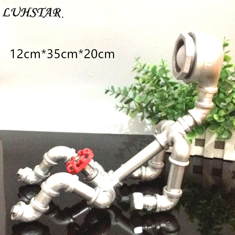 Industry Retro Led Table Lamp Plumbing Robot Iron Art Desk Lamp Collage Dormitory Bedroom Lamp Bar Study Home Decor Table Lights
Industry Retro Led Table Lamp Plumbing Robot Iron Art Desk Lamp Collage Dormitory Bedroom Lamp Bar Study Home Decor Table Lights