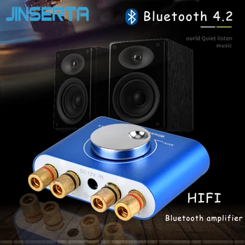 JINSERTA 4.2 Bluetooth Receiver 3.5mm AUX Mini Bluetooth Digital Audio Amplifie Hifi 2.0 Stereo Music Player for Home Audio
JINSERTA 4.2 Bluetooth Receiver 3.5mm AUX Mini Bluetooth Digital Audio Amplifie Hifi 2.0 Stereo Music Player for Home Audio