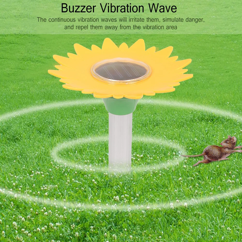 Solar Energy Ultrasonic Mole Mice Repellent Snake Ant Repeller Pest Animal Outdoor Garden Sunflower Mouse Pest Ants Repeller
Solar Energy Ultrasonic Mole Mice Repellent Snake Ant Repeller Pest Animal Outdoor Garden Sunflower Mouse Pest Ants Repeller