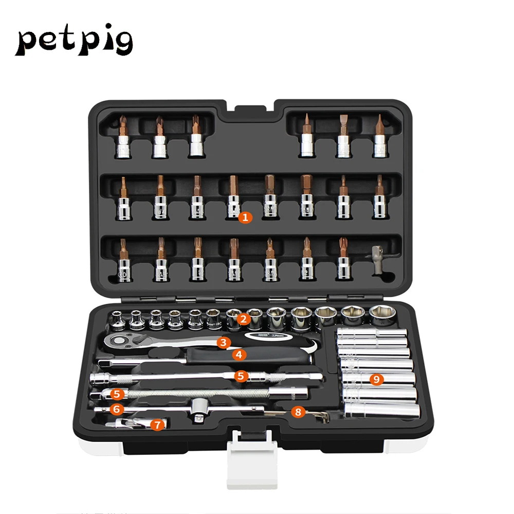 Petpig Keys for Car Repair Socket Wrench Hand Tool Set Household Tool Auto Repair Mixed Combination Package Multitool
Petpig Keys for Car Repair Socket Wrench Hand Tool Set Household Tool Auto Repair Mixed Combination Package Multitool