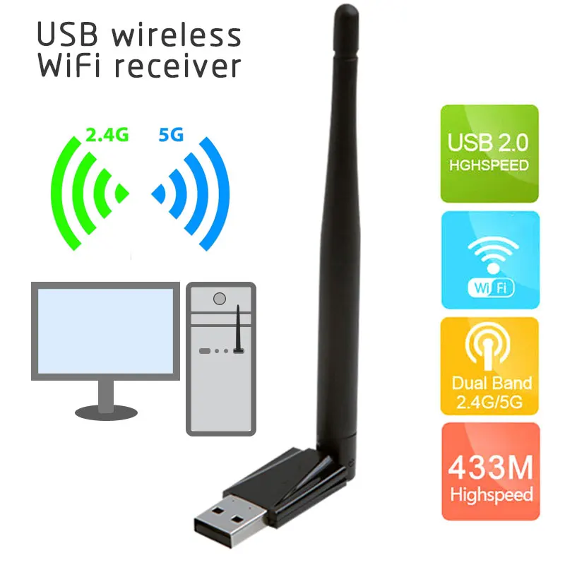 Universal Network Card Receiver Network Adapter 600Mbps Adapter Wireless USB Wifi Dongles External
Universal Network Card Receiver Network Adapter 600Mbps Adapter Wireless USB Wifi Dongles External