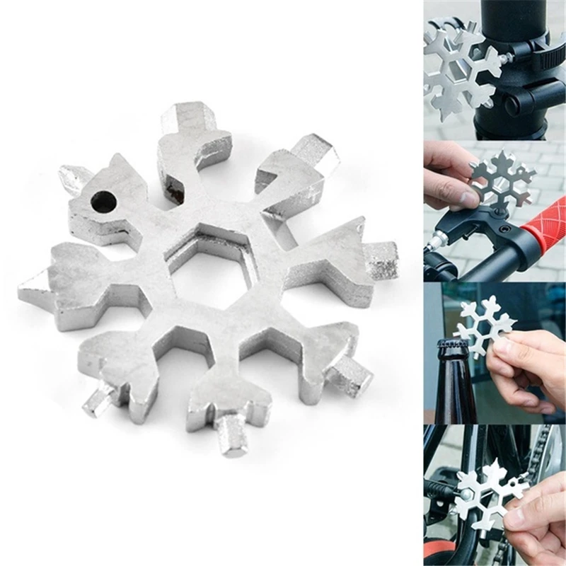 19-in-1 Multi-tool Wrenches Combination Compact Outdoor Portable Snowflake Tool Card Keychain Wrenches EDC Gadget
19-in-1 Multi-tool Wrenches Combination Compact Outdoor Portable Snowflake Tool Card Keychain Wrenches EDC Gadget