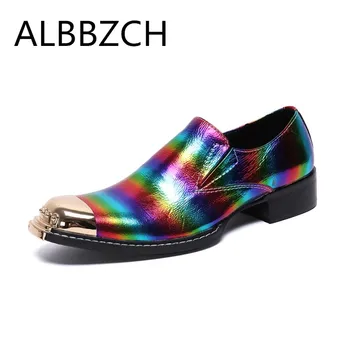 Fashion Printing Leather Casual Party Shoes Men Trending Wedding Dress Shoes Men's Club Bars Career Work Shoes For Web Celebrity
Fashion Printing Leather Casual Party Shoes Men Trending Wedding Dress Shoes Men's Club Bars Career Work Shoes For Web Celebrity