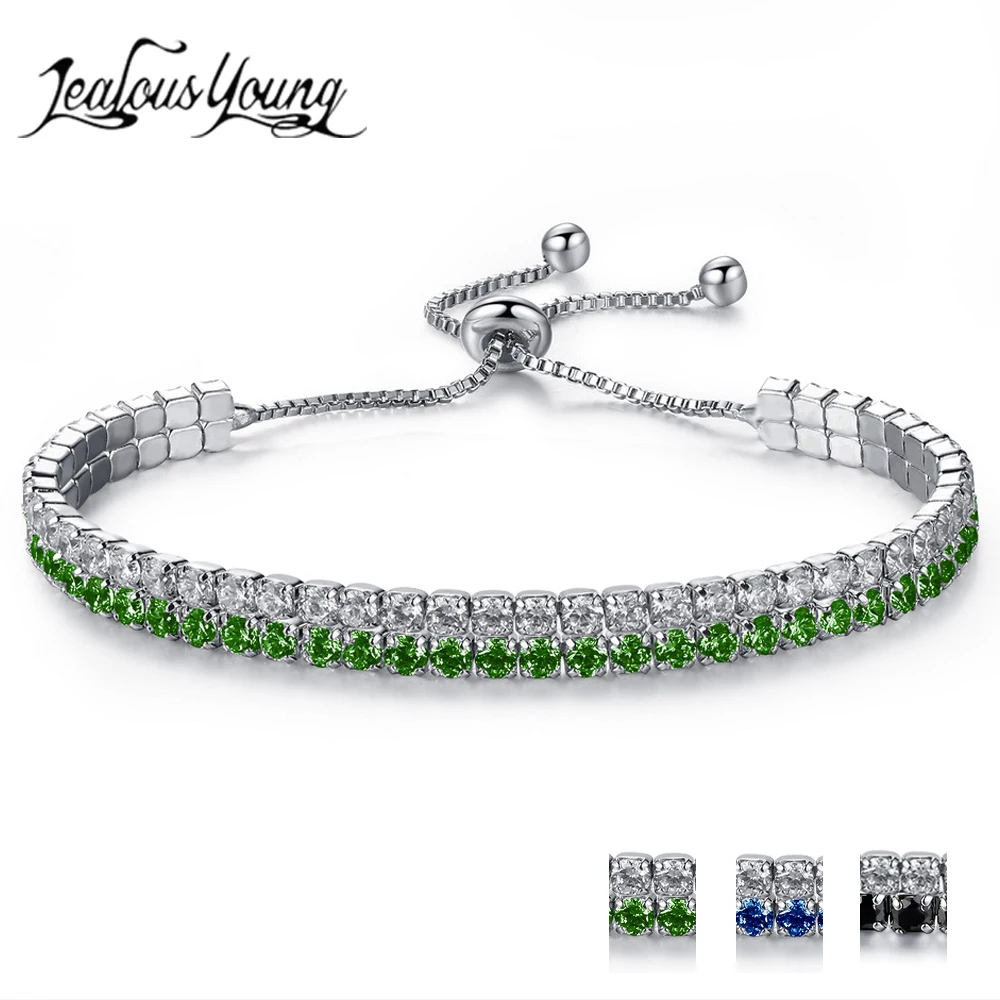 Famous Brand Two Row Zirconia Adjustable Bracelets for Women with Round Crystal Friendship Bracelet Gifts
Famous Brand Two Row Zirconia Adjustable Bracelets for Women with Round Crystal Friendship Bracelet Gifts