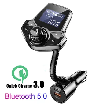 JINSERTA FM Transmitter Bluetooth 5.0 Wireless Car Kit MP3 Music Player QC3.0 Dual USB Charger Aux Modulator Handfree
JINSERTA FM Transmitter Bluetooth 5.0 Wireless Car Kit MP3 Music Player QC3.0 Dual USB Charger Aux Modulator Handfree