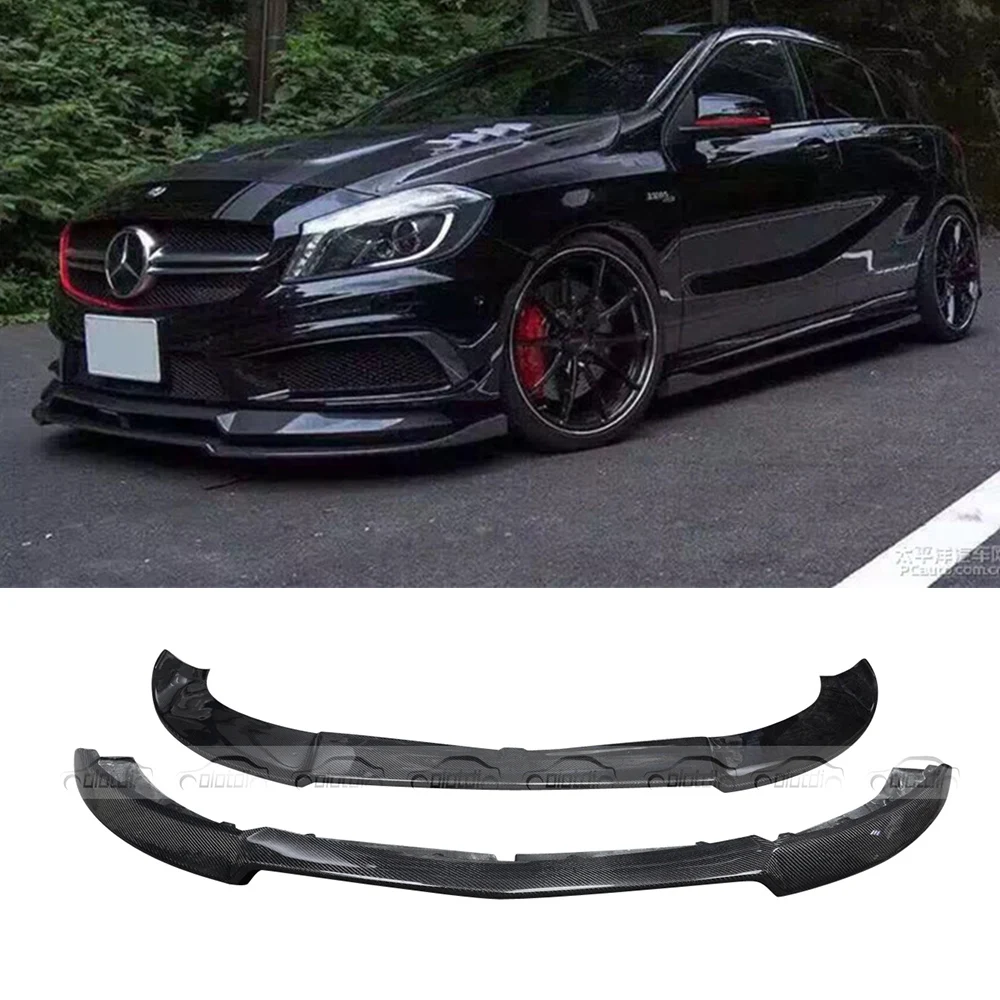 VRS Style Carbon Fiber Front Bumper Spoiler Lip Fits For Mercedes-Benz W176 A250 2PCS Car Styling
VRS Style Carbon Fiber Front Bumper Spoiler Lip Fits For Mercedes-Benz W176 A250 2PCS Car Styling