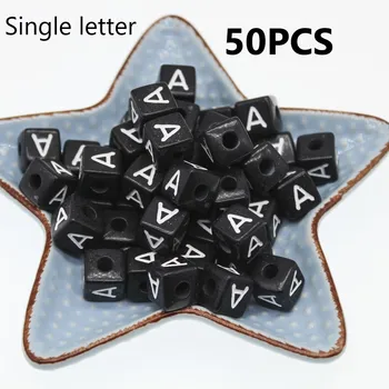 CHONGAI 50Pcs Cube Acrylic Letter Beads Single Alphabet A-Z Black Square Bracelet Jewelry Making Beads 10*10mm
CHONGAI 50Pcs Cube Acrylic Letter Beads Single Alphabet A-Z Black Square Bracelet Jewelry Making Beads 10*10mm