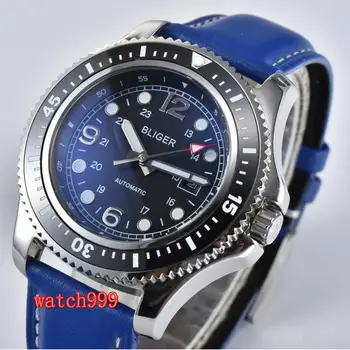 Bliger 44mm ceramic bezel blue leather strap waterproof mechanical watch black date luminous automatic movement men's watch
Bliger 44mm ceramic bezel blue leather strap waterproof mechanical watch black date luminous automatic movement men's watch