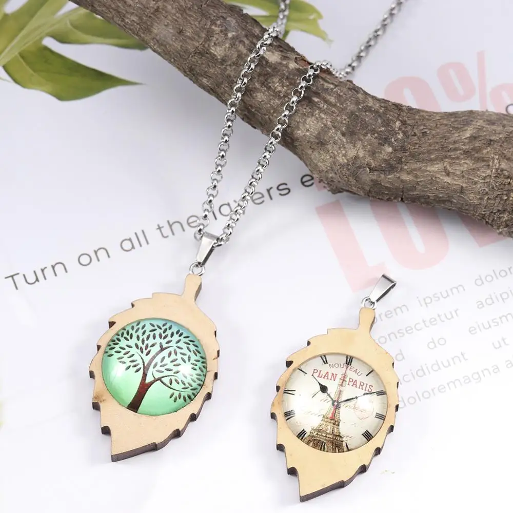 10Pcs 28*50.5mm Leaf Gemstone Pendant Fit 25mm Round Wood Cabochon Base Blank Wooden Trays DIY Jewelry Making Necklaces Earrings
10Pcs 28*50.5mm Leaf Gemstone Pendant Fit 25mm Round Wood Cabochon Base Blank Wooden Trays DIY Jewelry Making Necklaces Earrings