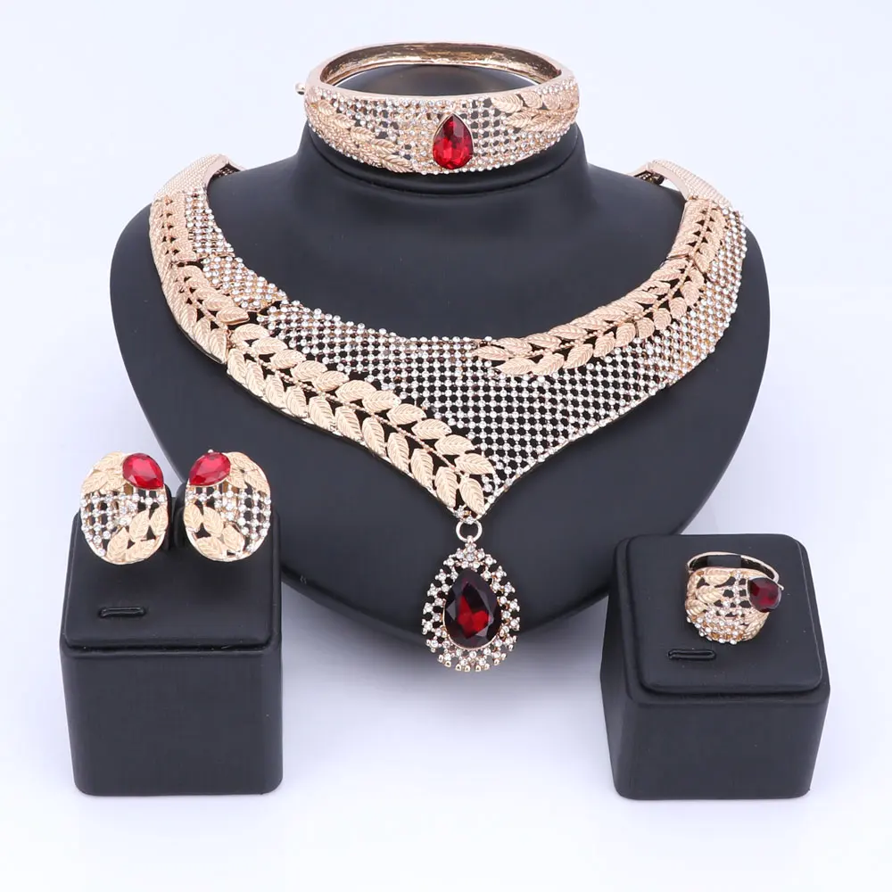 African Jewelry sets Brand Dubai Gold Color Gem Crystal Jewelry sets Wholesale Bridal Accessories nigerian Wedding Jewelry Set
African Jewelry sets Brand Dubai Gold Color Gem Crystal Jewelry sets Wholesale Bridal Accessories nigerian Wedding Jewelry Set