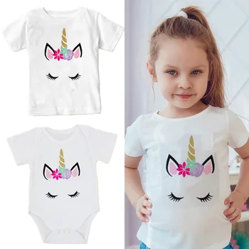 Baby Unicorn Bodysuit Summer Boys and Girls White Short Sleeve Unicorn Party Onesie Toddler Girls Boy T Shirts Clothes
Baby Unicorn Bodysuit Summer Boys and Girls White Short Sleeve Unicorn Party Onesie Toddler Girls Boy T Shirts Clothes