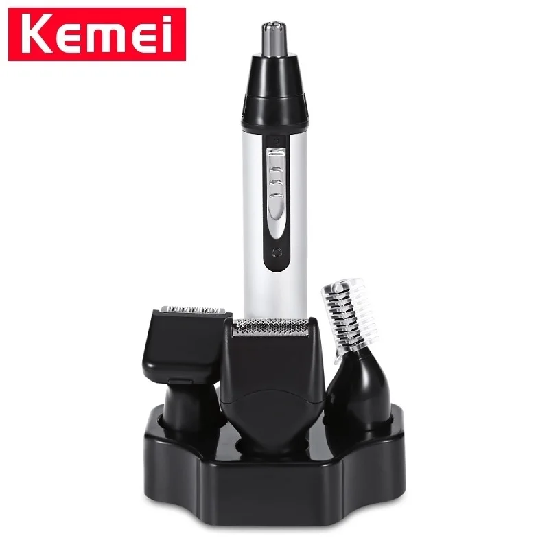 Kemei KM-6650 4 In 1 Nose Ear Trimmer Electric Shaving Safe Face Care Clipper Trimmer For Man And Woman For Nose Hair Trimer 
Kemei KM-6650 4 In 1 Nose Ear Trimmer Electric Shaving Safe Face Care Clipper Trimmer For Man And Woman For Nose Hair Trimer