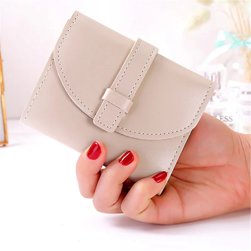 New Korean Student Wallet Short Ladies Wallets Pu Leather Drawstring Wallet Tri-fold Card Pack Purse Clutch Bag Woman Wallet
New Korean Student Wallet Short Ladies Wallets Pu Leather Drawstring Wallet Tri-fold Card Pack Purse Clutch Bag Woman Wallet