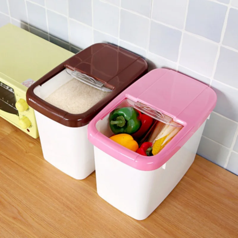 10KG Kitchen Rice Fruits Storage Box Bucket Cereal Dry Food Keepers Container Spice Holders Sliding Lid with Measuring Cup
10KG Kitchen Rice Fruits Storage Box Bucket Cereal Dry Food Keepers Container Spice Holders Sliding Lid with Measuring Cup