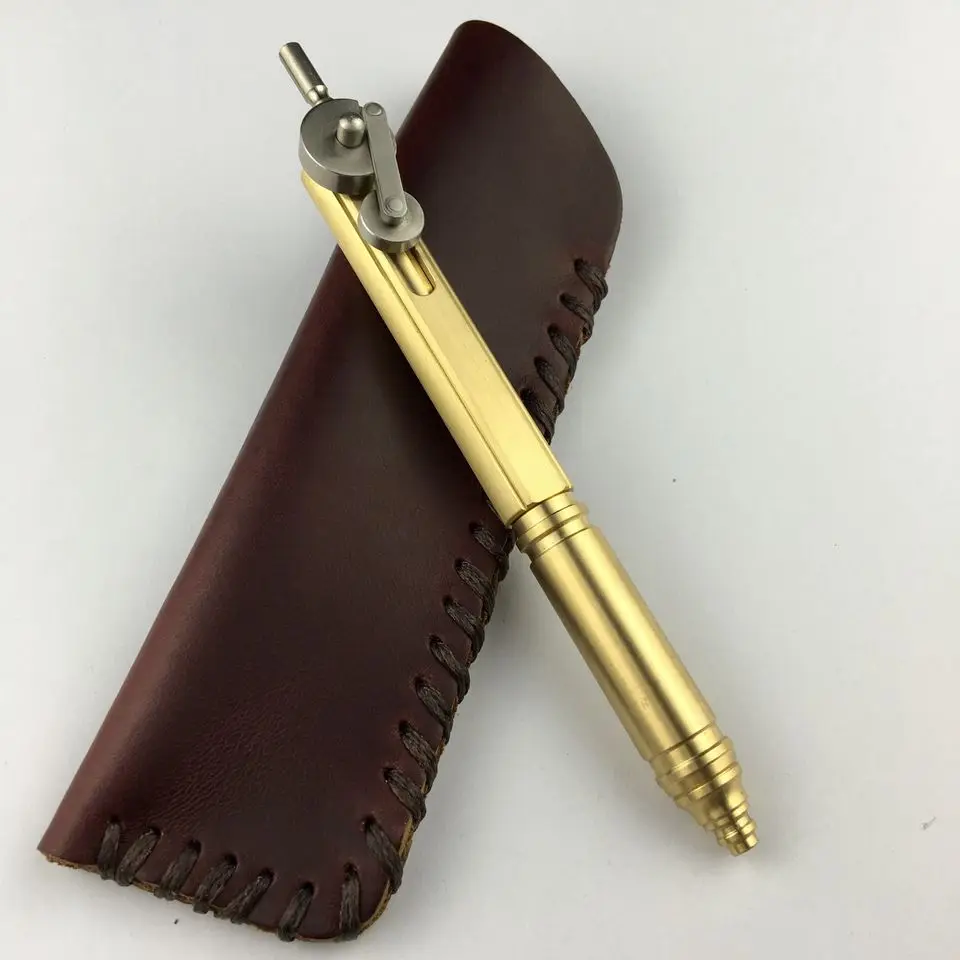 Writing Tools EDC Solid Brass Pen Stainless Steel Mechanical Wheel Ballpoint Pen
Writing Tools EDC Solid Brass Pen Stainless Steel Mechanical Wheel Ballpoint Pen