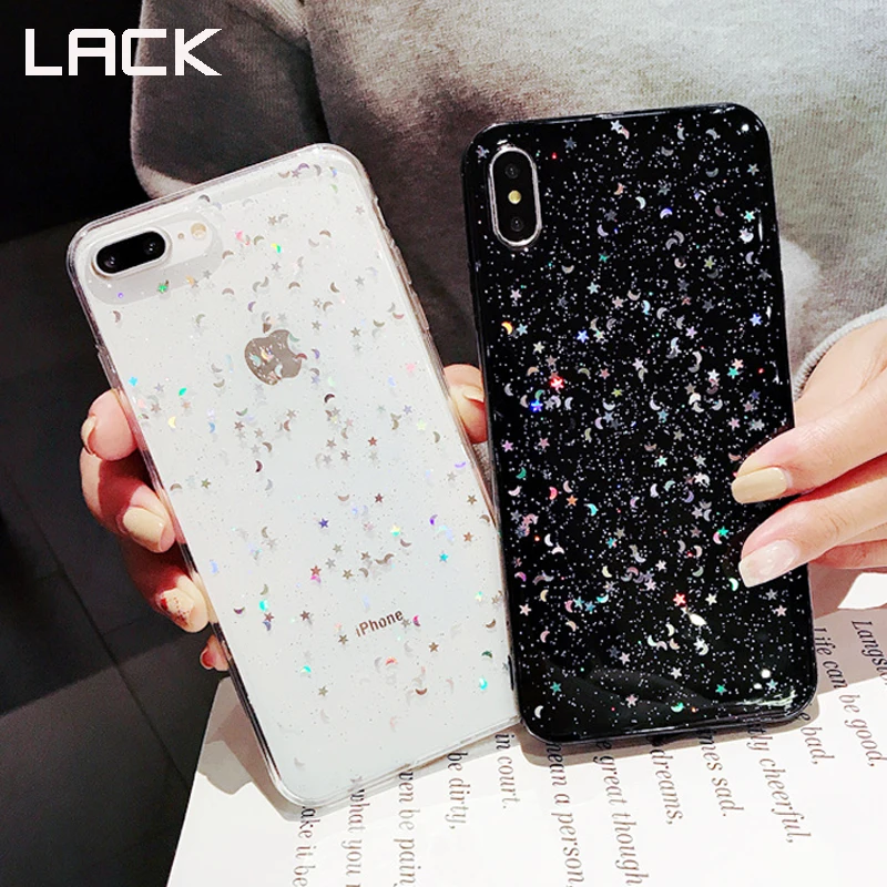 LACK Fashion Bling Glitter Star Moon Shining Powder Cases For iphone XS Max Phone Case For iphone X XR 6 6S 7 8 Plus Soft Cover
LACK Fashion Bling Glitter Star Moon Shining Powder Cases For iphone XS Max Phone Case For iphone X XR 6 6S 7 8 Plus Soft Cover
