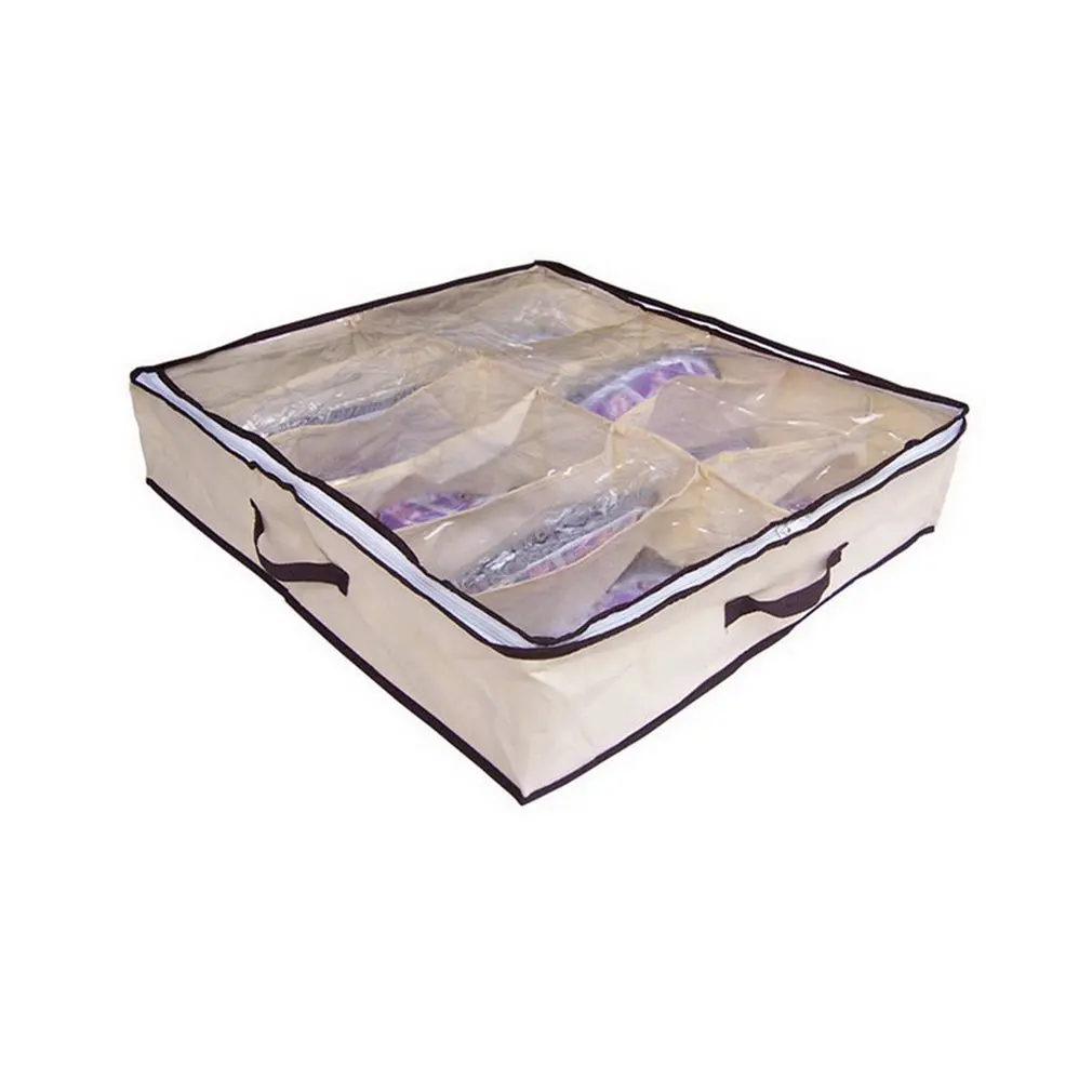 12 Pairs Yellow Under-Bag Shoe Organizer Storage Bag with Transparent Skylight and Zippered Closure Shoe Bag
12 Pairs Yellow Under-Bag Shoe Organizer Storage Bag with Transparent Skylight and Zippered Closure Shoe Bag