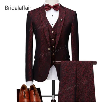 Wonderful Burgundy Suit Men 2018 Slim Fit Formal Men Suits For Wedding Fashion Floral Printed Prom Suits Set (Jacket+Pants+Vest)
Wonderful Burgundy Suit Men 2018 Slim Fit Formal Men Suits For Wedding Fashion Floral Printed Prom Suits Set (Jacket+Pants+Vest)