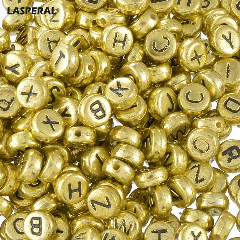 LASPERAL 7mm Arcylic Beads 500PCs Random Mixed Flat Cylindrical Letters Beads For DIY Necklace & Bracelet Jewelry Antique Gold
LASPERAL 7mm Arcylic Beads 500PCs Random Mixed Flat Cylindrical Letters Beads For DIY Necklace & Bracelet Jewelry Antique Gold