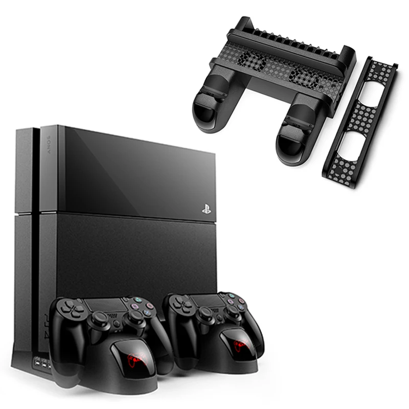 For Playstation 4 PS4/PS4 Slim/PS4 PRO Multi-function Cooling Fan Charger Stand Dual Controller Charging Dock Holder Station
For Playstation 4 PS4/PS4 Slim/PS4 PRO Multi-function Cooling Fan Charger Stand Dual Controller Charging Dock Holder Station