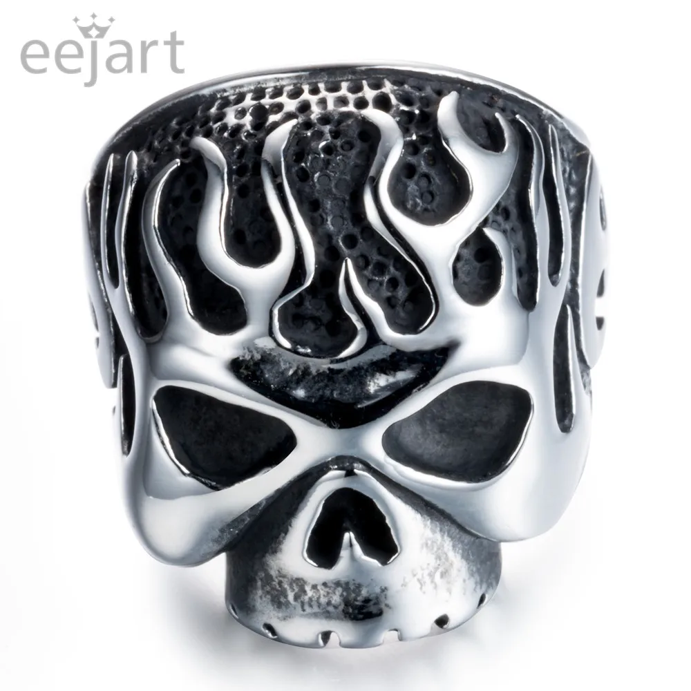 Men's Stainless Steel Classic Skull Rings Flame Fire Punk Ring Unique Personality Biker Jewelry
Men's Stainless Steel Classic Skull Rings Flame Fire Punk Ring Unique Personality Biker Jewelry