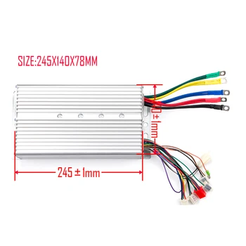 30MOSFET 1200W 48V 60V DC Electric Brushless Motor Controller 70-75A Electric Tricycle Bike Motorcycle Part For BM1412ZXF Motor
30MOSFET 1200W 48V 60V DC Electric Brushless Motor Controller 70-75A Electric Tricycle Bike Motorcycle Part For BM1412ZXF Motor