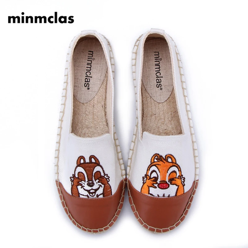 MInmclas Pu squirrel Alpargatas espadrilles Cartoon Comfortable Slip-on Womens slippers Breathable Flax Hemp Canvas for girls
MInmclas Pu squirrel Alpargatas espadrilles Cartoon Comfortable Slip-on Womens slippers Breathable Flax Hemp Canvas for girls