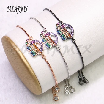 10pcs Animal bracelets rainbow bracelets crystal jewelry elephant bracelet zircon charm beads crafted zircon bracelets 5309
10pcs Animal bracelets rainbow bracelets crystal jewelry elephant bracelet zircon charm beads crafted zircon bracelets 5309