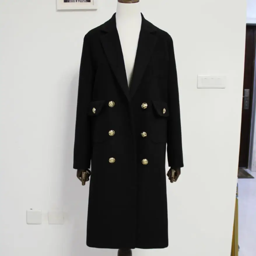 Women Wool Coat Women Loose Long Double Breasted Woolen Coat Winter Coat Woolen Overcoat
Women Wool Coat Women Loose Long Double Breasted Woolen Coat Winter Coat Woolen Overcoat