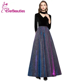 Elegant Evening Dresses Long Sleeves V Neck A Line Evening Gowns Party Gowns Formal Prom Dresses Robe De Soiree
Elegant Evening Dresses Long Sleeves V Neck A Line Evening Gowns Party Gowns Formal Prom Dresses Robe De Soiree