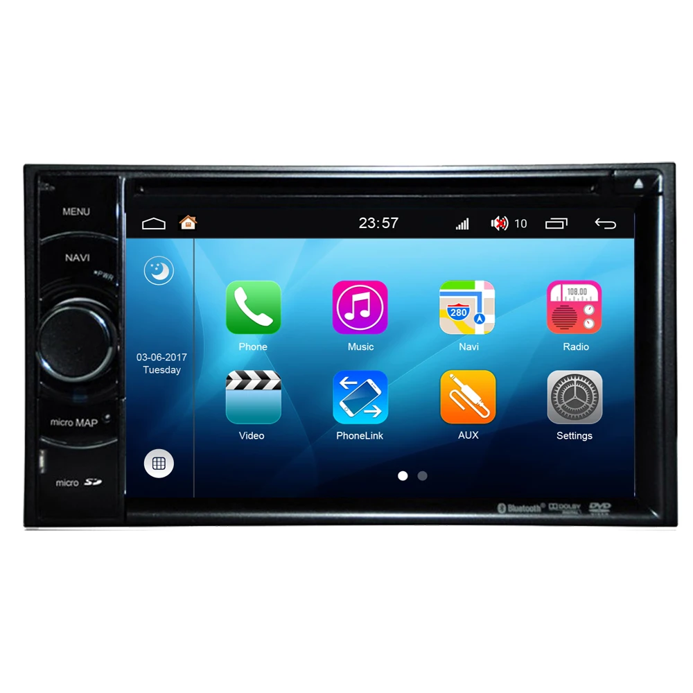 Android 8.0 Universal Autoradio 2Din Car Radio Stereo DVD GPS Navigation Sat Navi Media Central Multimedia Audio Video Player
Android 8.0 Universal Autoradio 2Din Car Radio Stereo DVD GPS Navigation Sat Navi Media Central Multimedia Audio Video Player