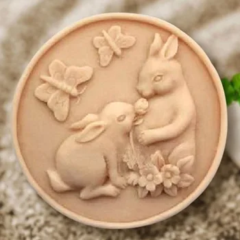 Grainrain Rabbit butterfly White Flexible Round Craft Soap Molds Handmade Silicone Mould
Grainrain Rabbit butterfly White Flexible Round Craft Soap Molds Handmade Silicone Mould