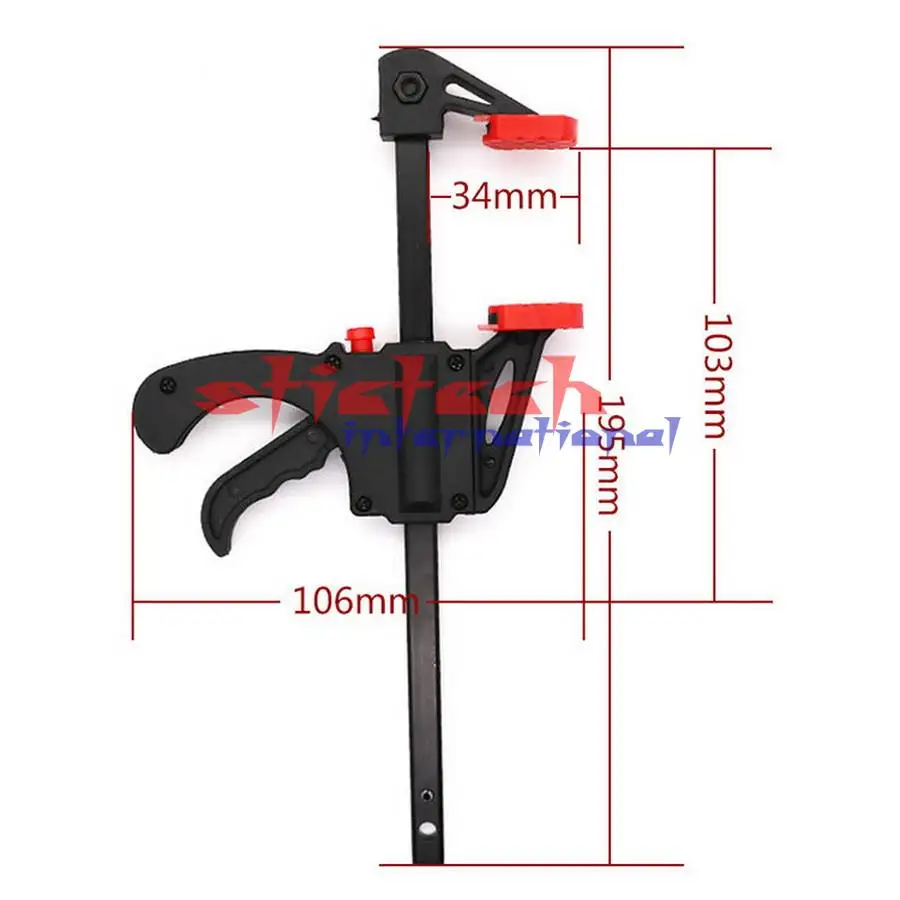 by dhl 50pcs 4" Inch F Woodworking Clamp Clamping Device Adjustable DIY Carpentry Gadgets
by dhl 50pcs 4" Inch F Woodworking Clamp Clamping Device Adjustable DIY Carpentry Gadgets