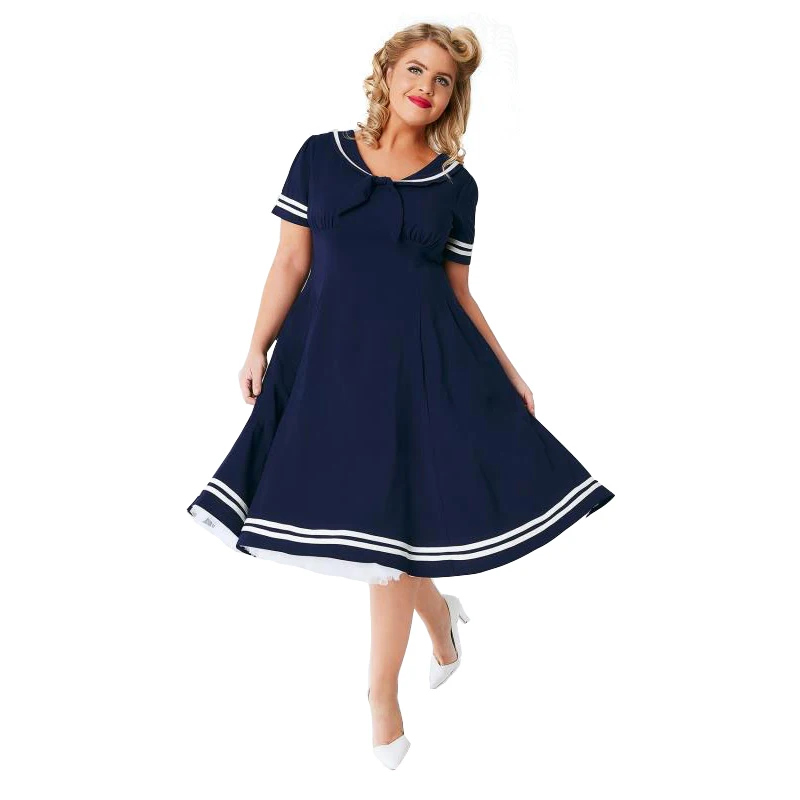 navy blue plus size outfits