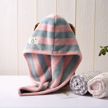 Lovely Stripe Women Hair Towel Bathroom Super Absorbent Quick-drying Microfiber Bath Towel Soft Home Hair Dry Cap Salon Towels
Lovely Stripe Women Hair Towel Bathroom Super Absorbent Quick-drying Microfiber Bath Towel Soft Home Hair Dry Cap Salon Towels