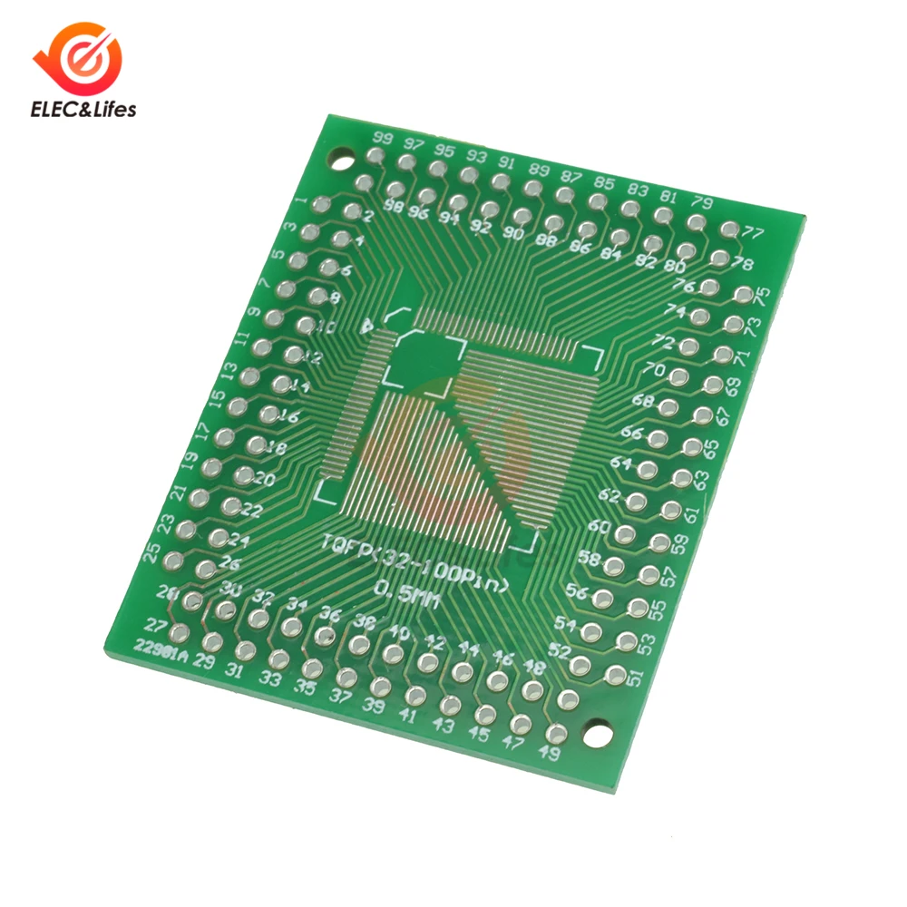 10Pcs FQFP To DIP Adapter PCB Board 32 44 64 80 100 Pin LQF SMD Double-Side PCB Circuit Board Converter Plate 0.5mm
10Pcs FQFP To DIP Adapter PCB Board 32 44 64 80 100 Pin LQF SMD Double-Side PCB Circuit Board Converter Plate 0.5mm