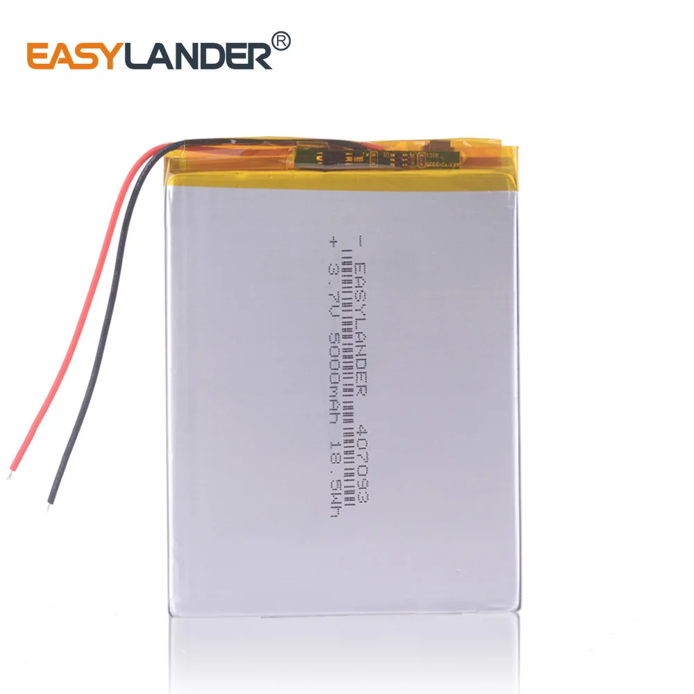3Pcs 427093 3.7V 5000mAh Polymer Li-ion Battery For Bluetooth Notebook Tablet PC iPAQ E-Book Power Bank PDA Portable DVD 407093
3Pcs 427093 3.7V 5000mAh Polymer Li-ion Battery For Bluetooth Notebook Tablet PC iPAQ E-Book Power Bank PDA Portable DVD 407093