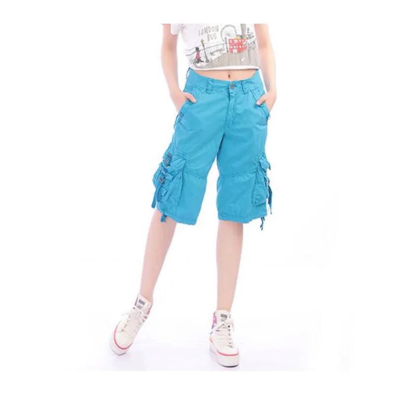 Women Casual Cargo Pants Pockets Knee Shorts Female Hight Waist Button Streetwear Trousers Solid Loose Pants SHIERXI
Women Casual Cargo Pants Pockets Knee Shorts Female Hight Waist Button Streetwear Trousers Solid Loose Pants SHIERXI