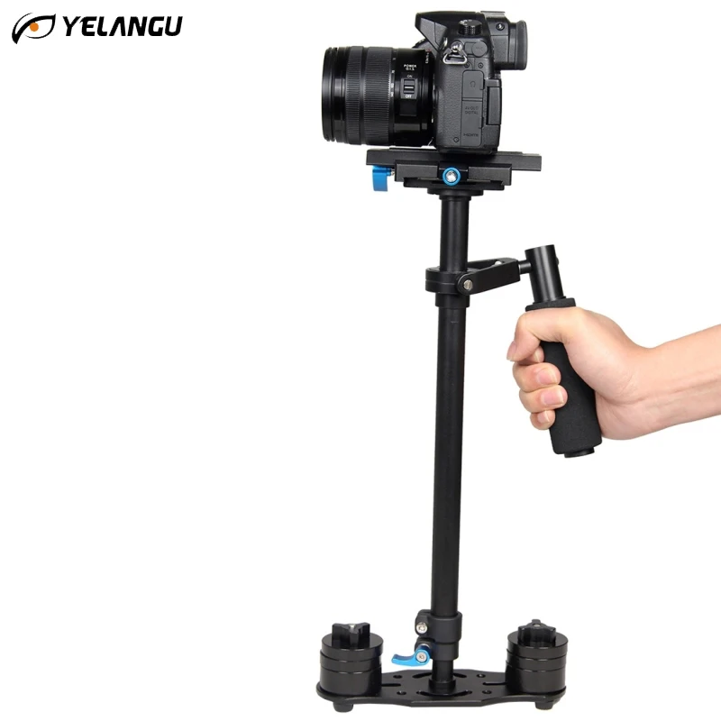 

Professional YELANGU S60L 3 kg 61cm Aluminum Tripod Handheld Stabilizer Steadicam for Camcorder Camera Video DSLR Carbon Fiber