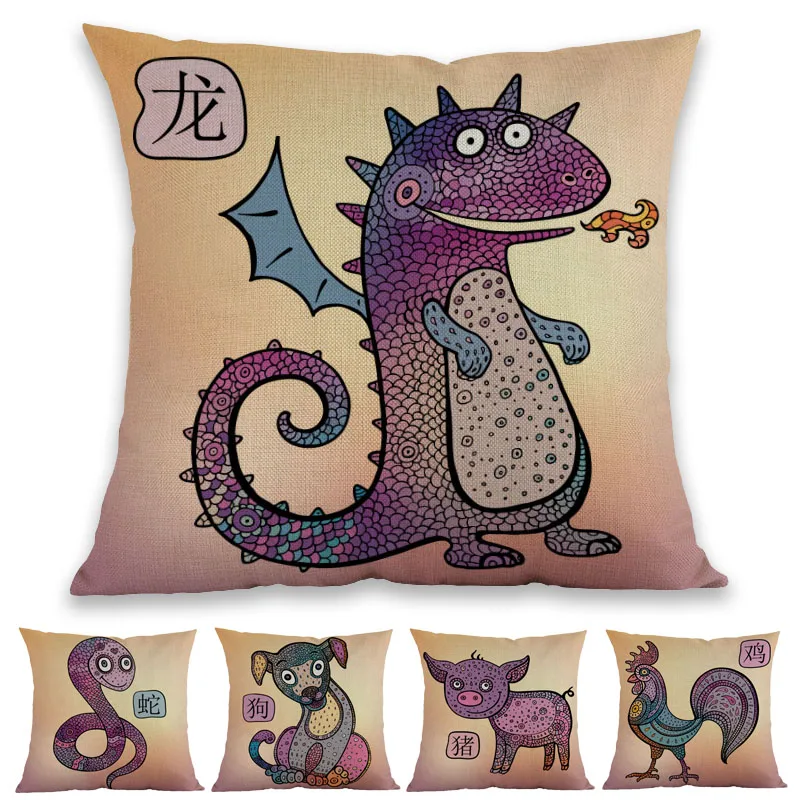 Chinese Zodiac Signs Twelve 12 Animal Astrological Sign Pillow Case Home Sofa Decorative Cushion Cover 2020 Year of the Rat
Chinese Zodiac Signs Twelve 12 Animal Astrological Sign Pillow Case Home Sofa Decorative Cushion Cover 2020 Year of the Rat