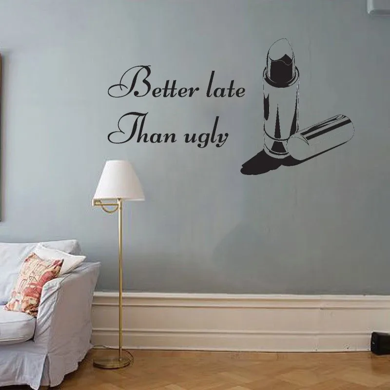 Beauty Salon Wall Sticker Makeup Quote Lipstick Mascara Decoration Beauty Girls Fashion Women Poster Mural Decals Ornament W10
Beauty Salon Wall Sticker Makeup Quote Lipstick Mascara Decoration Beauty Girls Fashion Women Poster Mural Decals Ornament W10