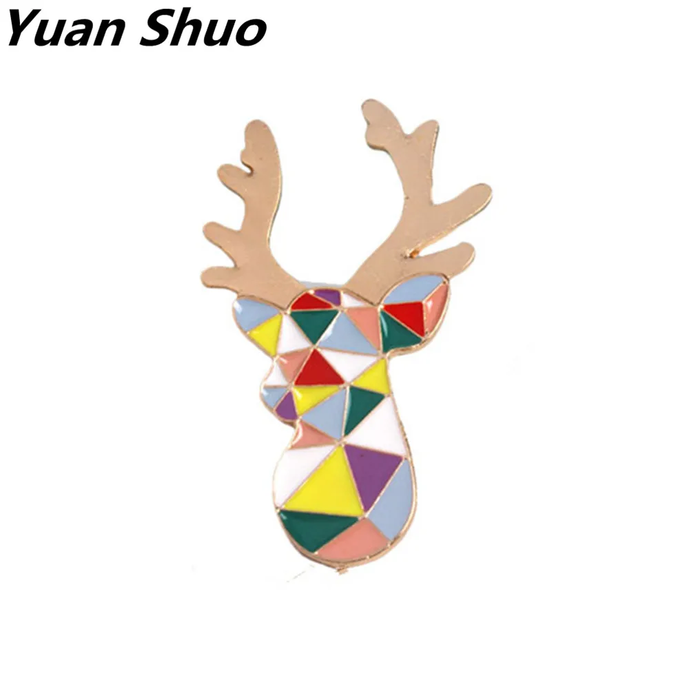 2019 Enamel drip chromatic geometry Deer head girl a brooch Animal series corsage badges Pin wholesale
2019 Enamel drip chromatic geometry Deer head girl a brooch Animal series corsage badges Pin wholesale