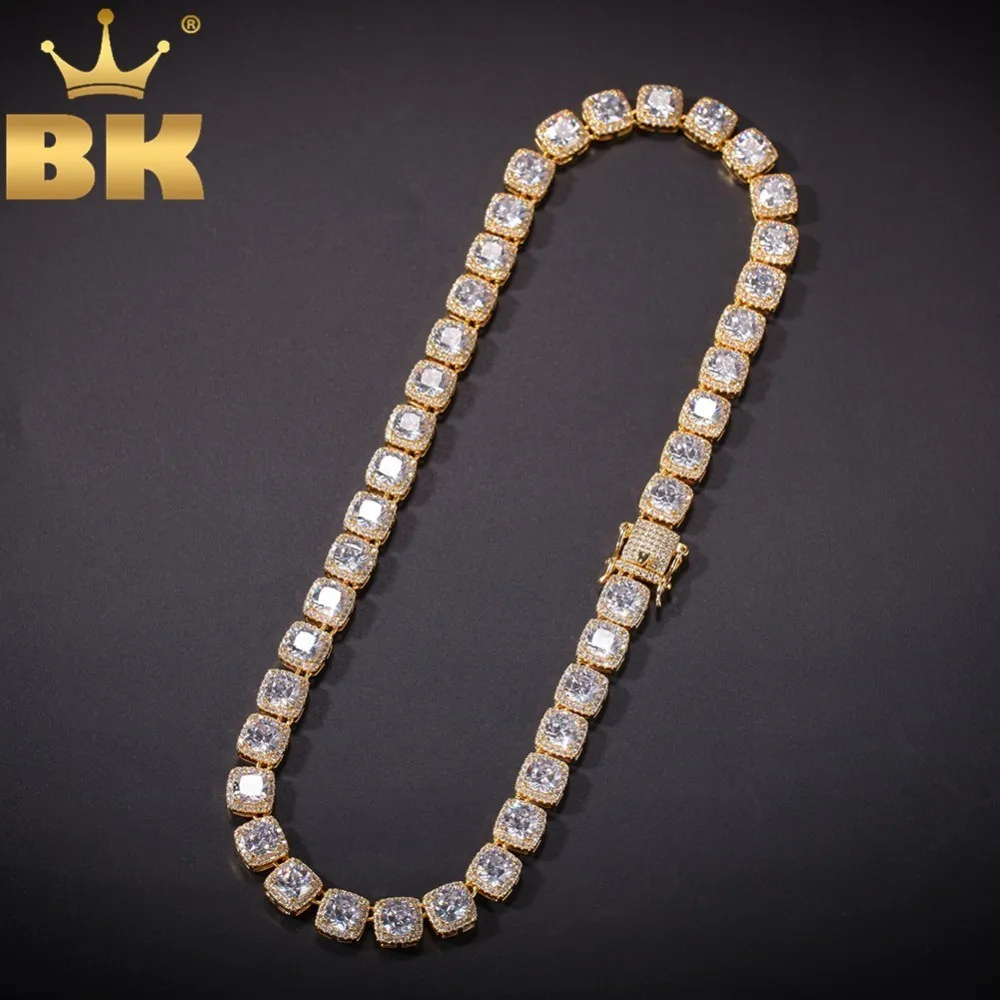 THE BLING KING 10mm Luxury Square Gem Necklace Full Iced Out Cubic Zirconia Bling Bling Chains Fashion Jewelry Necklaces
THE BLING KING 10mm Luxury Square Gem Necklace Full Iced Out Cubic Zirconia Bling Bling Chains Fashion Jewelry Necklaces