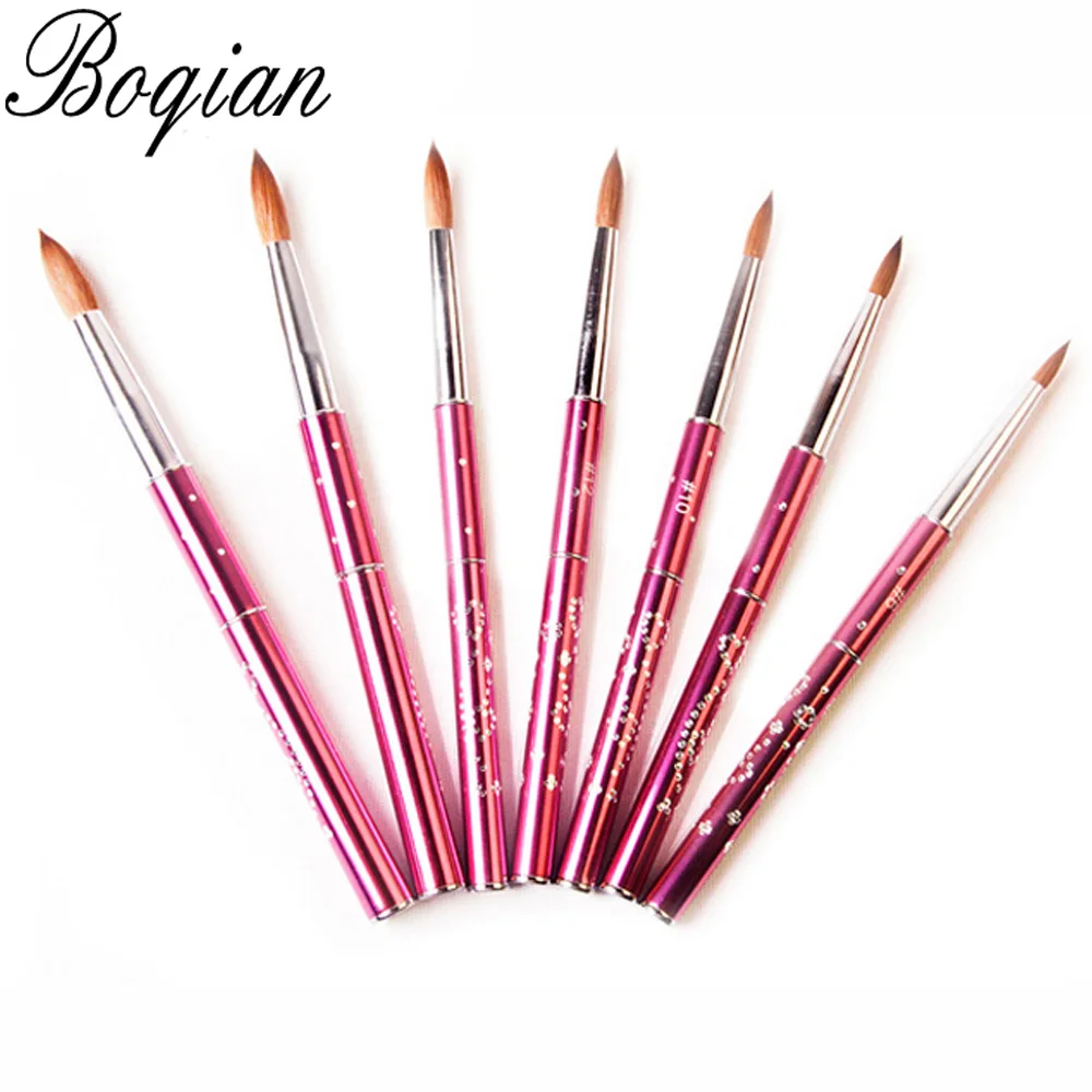 BQAN #2#4#6#8#10#12#14#16#18 Metal Diamond Hande Kolinsky Sable Brush Professional Nail Brush Kolinsky Acrylic Design
BQAN #2#4#6#8#10#12#14#16#18 Metal Diamond Hande Kolinsky Sable Brush Professional Nail Brush Kolinsky Acrylic Design