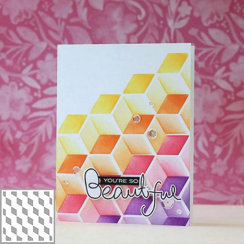 Cube Construction Stencil for DIY Scrapbooking New 2019 DIY Paper Cards Making Craft Plastic Templates Decoration Embellishment
Cube Construction Stencil for DIY Scrapbooking New 2019 DIY Paper Cards Making Craft Plastic Templates Decoration Embellishment