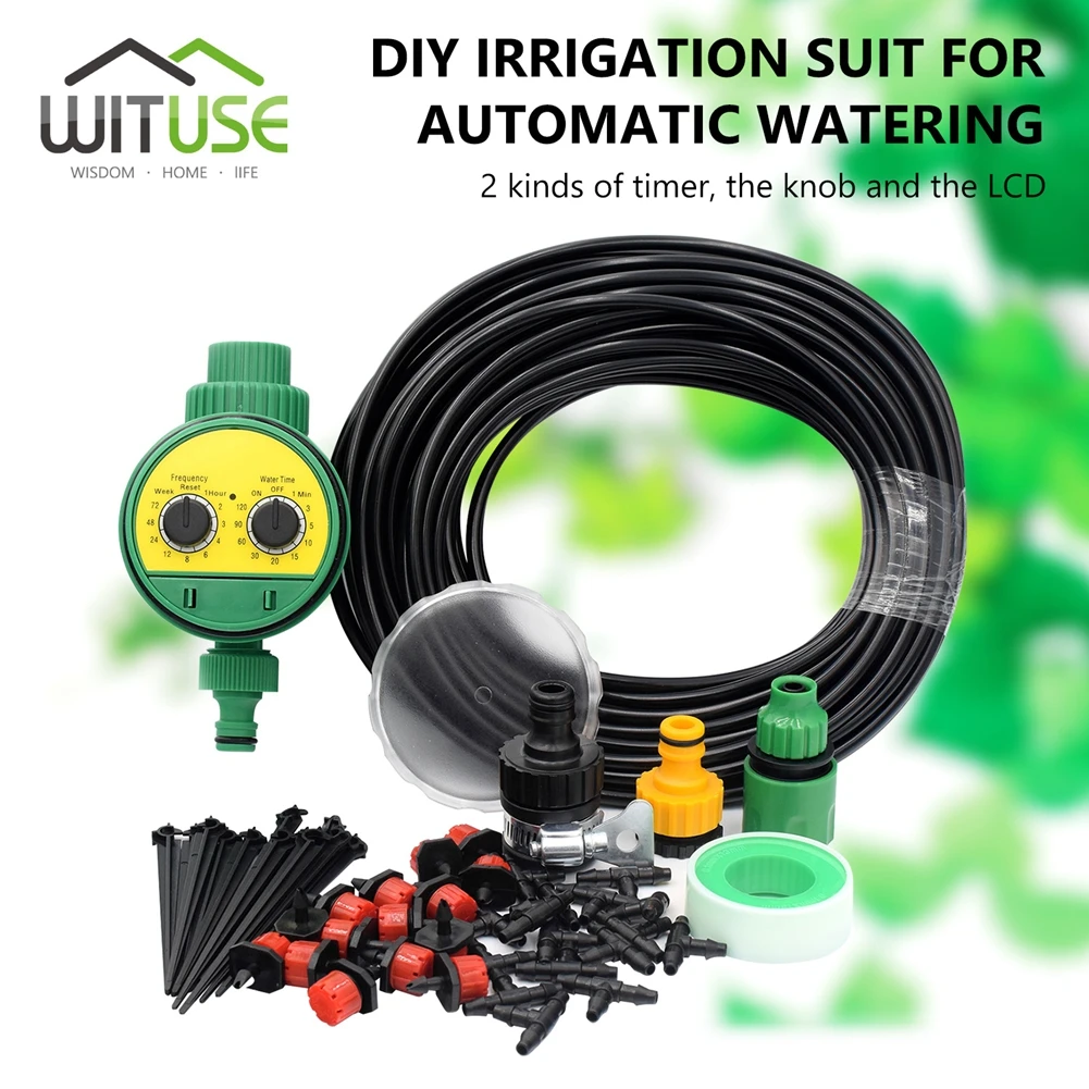 Garden Self Watering Kits Sale 25m 30m Garden DIY Automatic Watering Micro Drip Irrigation System with Adjustable Dripper Timer
Garden Self Watering Kits Sale 25m 30m Garden DIY Automatic Watering Micro Drip Irrigation System with Adjustable Dripper Timer