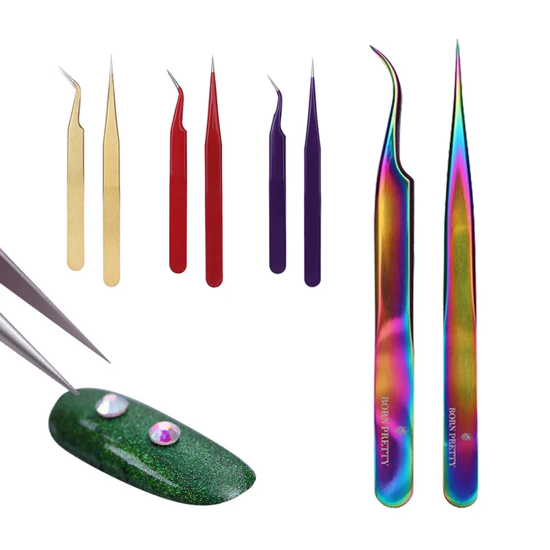 2Pcs Curved Straight Stainless Steel Tweezer False Eyelash Nipper Nail Sticker Rhinestone Picker Manicure Nail Art Tool
2Pcs Curved Straight Stainless Steel Tweezer False Eyelash Nipper Nail Sticker Rhinestone Picker Manicure Nail Art Tool
