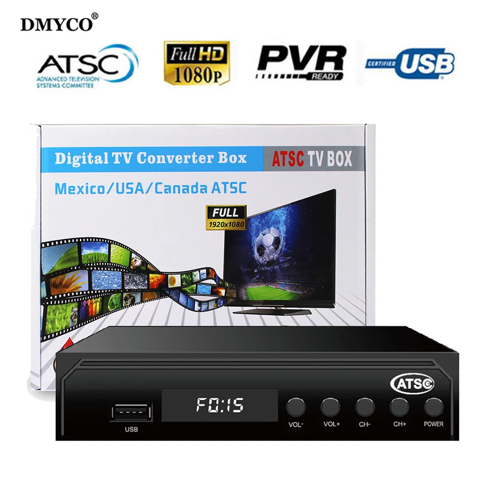 Hot HD Digital ATSC TV Receiver Terrestrial Signal TV Tuner Support MPEG-4 1080P PVR TIMESHIFT Set Top BOX for USA Canada Mexico
Hot HD Digital ATSC TV Receiver Terrestrial Signal TV Tuner Support MPEG-4 1080P PVR TIMESHIFT Set Top BOX for USA Canada Mexico