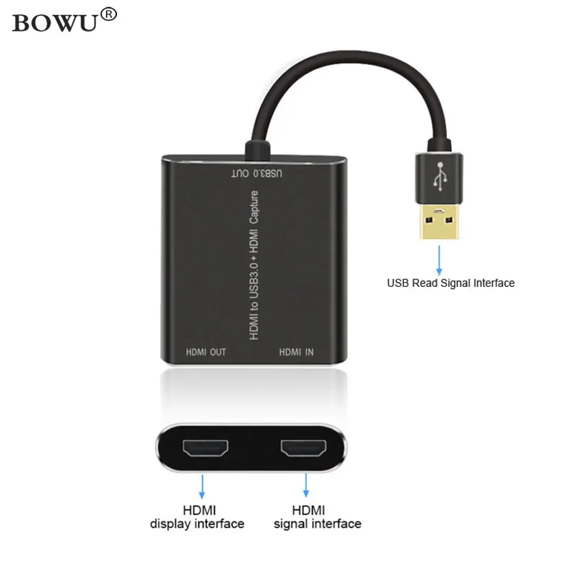 Конвертер 1080P USB 3 0 USB3.0 ТВ-тюнер аудио игра Карта видеозахвата HDMI Full HD адаптер